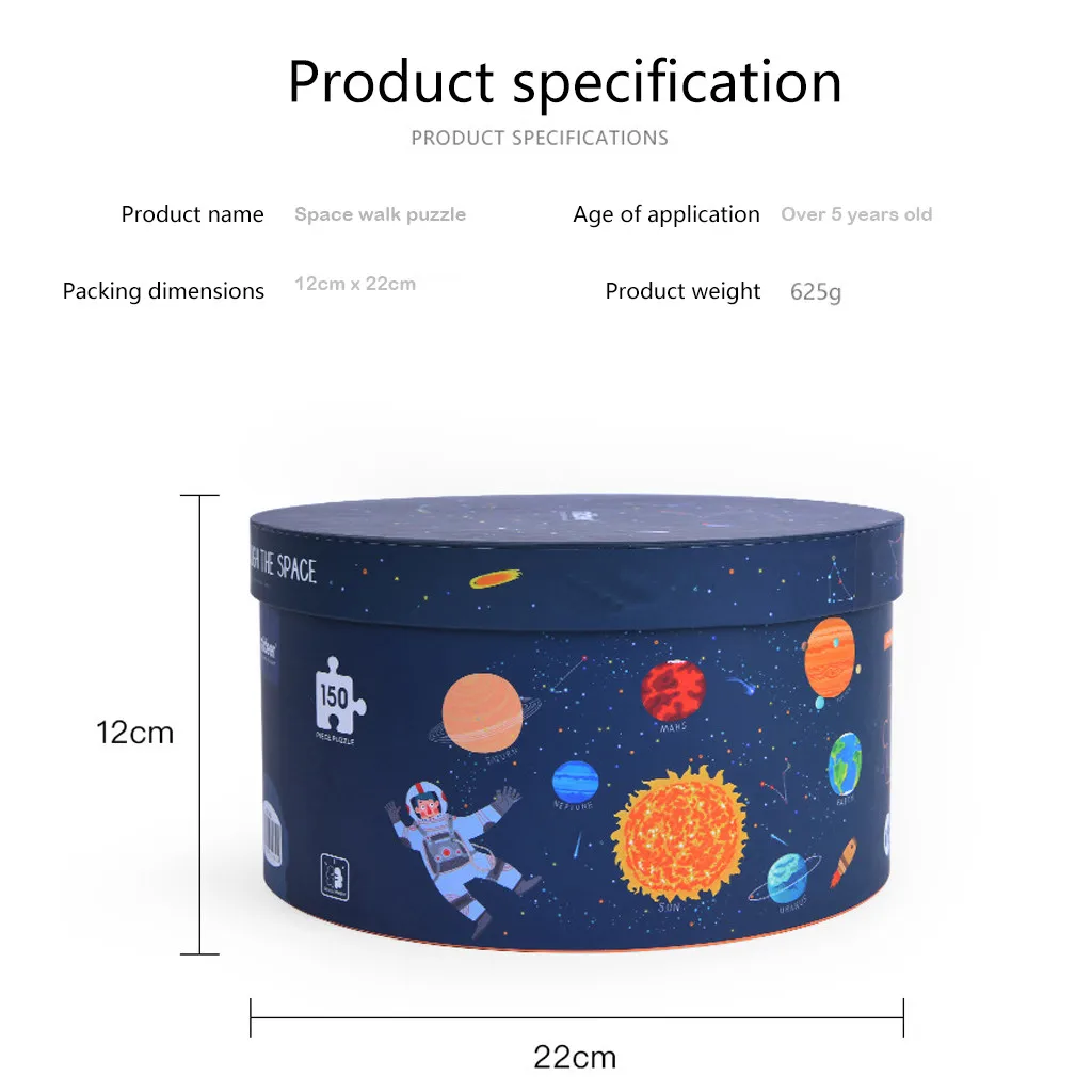 

New Baby Kids Puzzles 150 Piece Large DIY Jigsaw Puzzle Landscapes Decompress Toys Paper Explore science, parent-child games*M