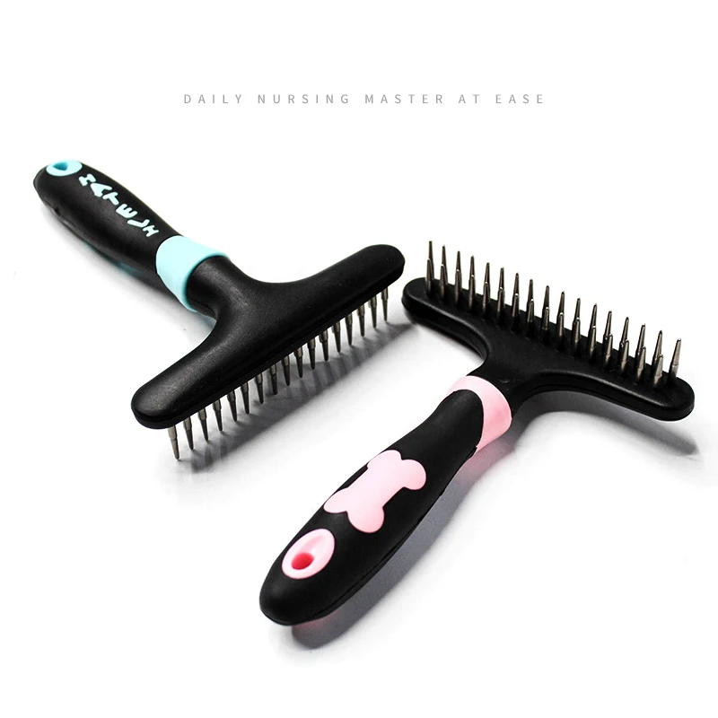 Прямая поставка расческа для вырезания шерсти домашних животных вычесывания