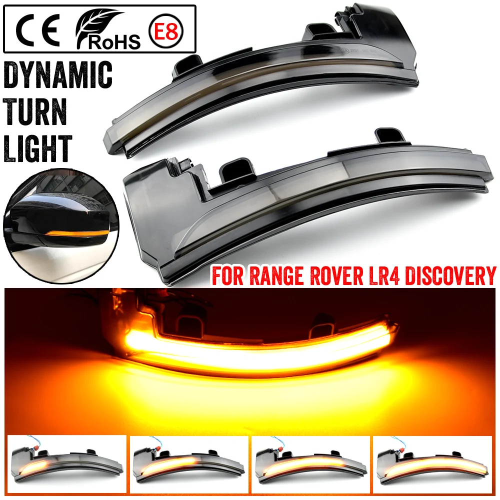 

LED Dynamic Turn Signal Light For Land Rover Discovery 4 LR4 Range Rover Sport Evoque Side Mirror Sequential Blinker Indicator