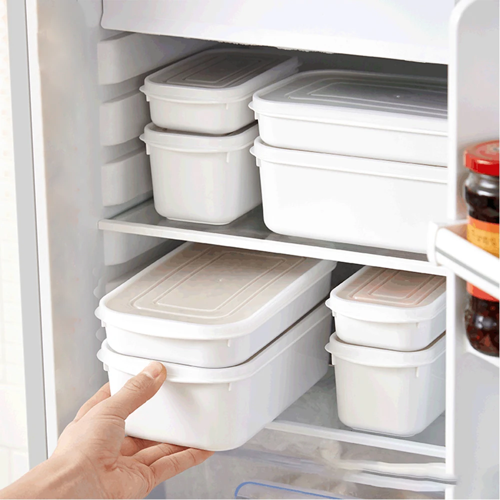 4 шт. холодильник Еда контейнеры для хранения с кухонные крышки