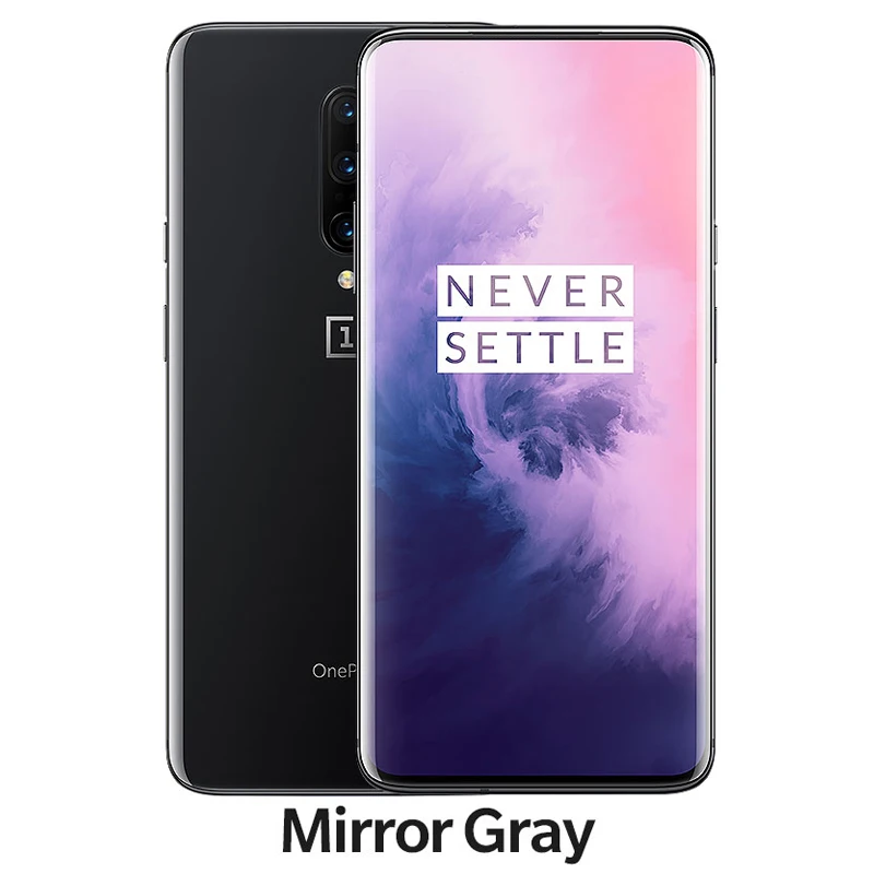 Серый OnePlus 7 Pro Global rom 4G смартфон 256GB Snapdragon 855 камера 48 МП 6,67 ''Fluid AMOLED 2K разрешение UFS 3,0 Тройная камера - Цвет: Серый