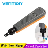 vention punch down impact tool network punch tool with two blade convenient for patch panels wire modules 110 punch down tool