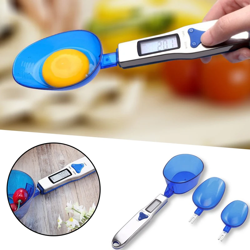 Цифровые кухонные весы с ЖК дисплеем Электронные измерительные 3 съемными