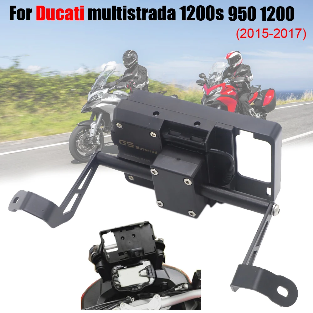 Подходит для DUCATI MULTISTRADA 950 15 17 1200 1200S ENDURO подставка телефона мобильный телефон GPS