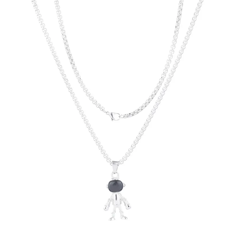 

Ожерелье в европейском и американском стиле для мужчин и женщин, персонализированное ожерелье в стиле интернет-знаменитостей, космонавта, ...