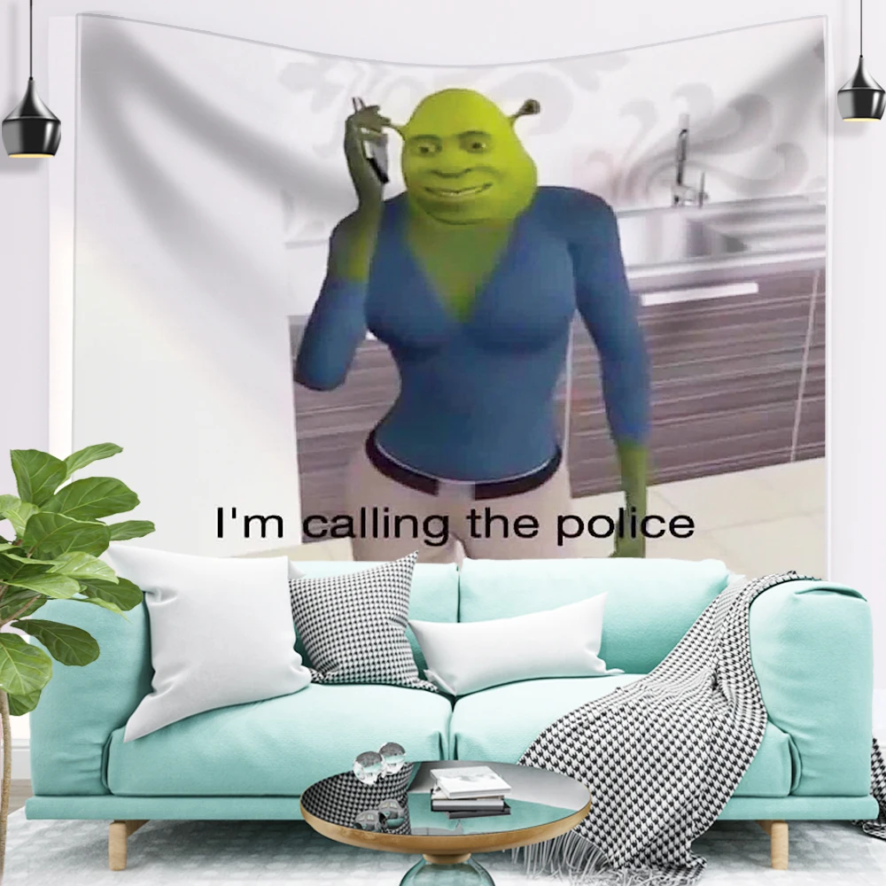 Гобелен Im call the police meme настенное украшение гобелен с мандалой в богемном стиле