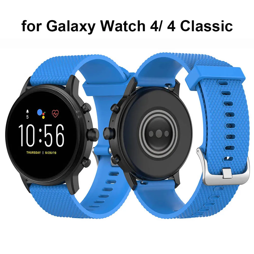 

Blue Strap Watch Band for Galaxy Watch 4 Classic / Watch 42mm 46mm / Samsung Watch 3 41mm 45mm / Active2 40mm 44mm Watchband