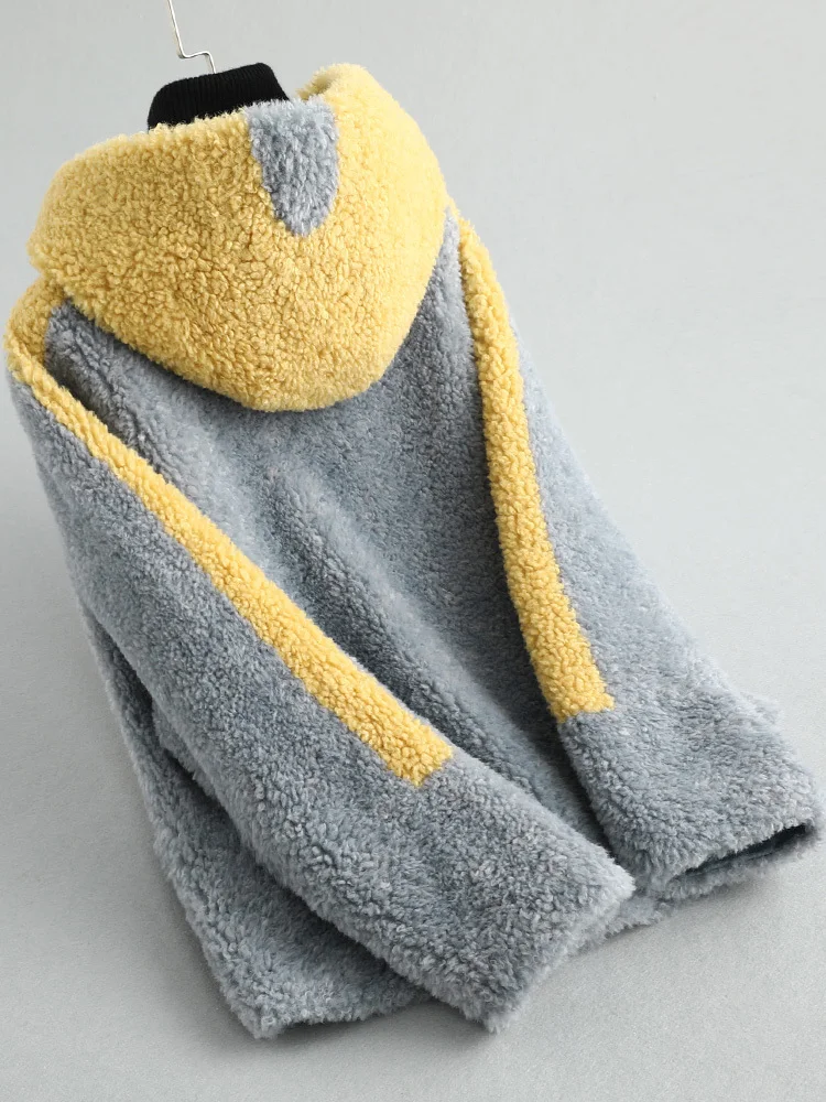 Женское пальто с натуральным мехом осенне-зимняя куртка 2020 женские корейские