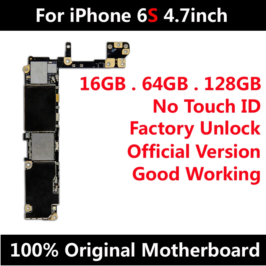 Для IPhone 6S Оригинальная Заводская разблокированная материнская плата для Iphone без