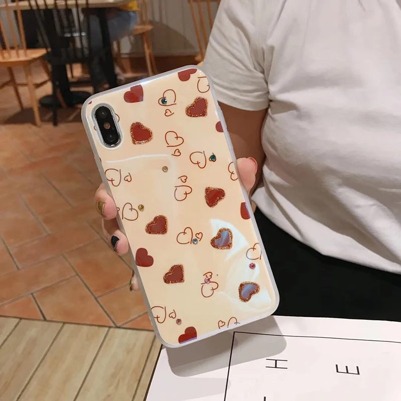 Блестящие чехлы с бриллиантами для huawei P30 P20 Pro Mate20 Pro Classic love, мягкий чехол для Honor 20 Pro Nova 3 4 5, задние чехлы