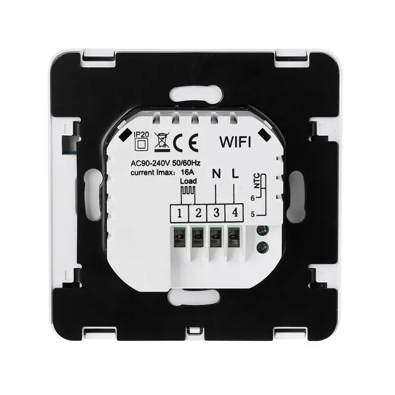 

WiFi Smart Electric Heating Thermostat Room Temperature Controller 16A 90-240VAC for Alexa Echo Google Home