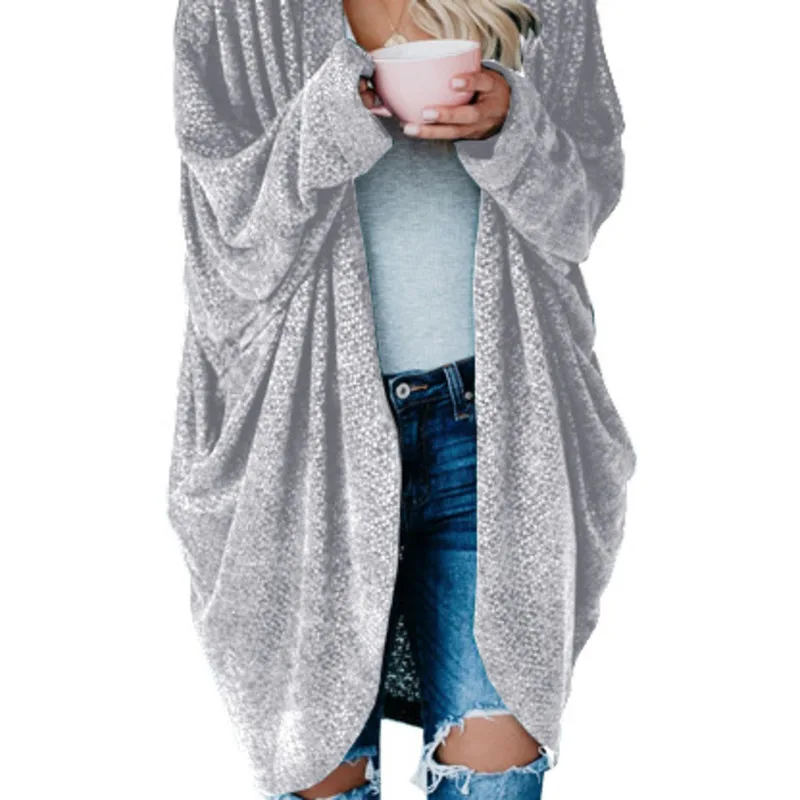 

Women's Cardigans Autumn 2020 New Long Sleeve Open Stitch Knitted Coat Plus Size 5XL Ladies Loose Long Sweater Casual Streetwear