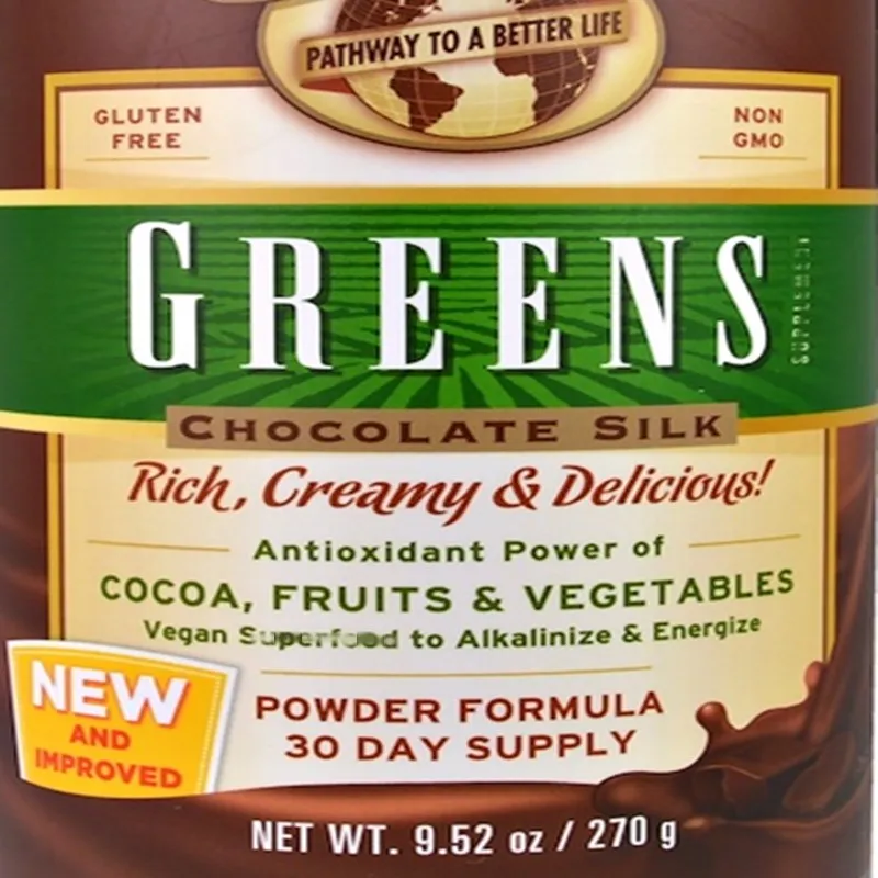 

Organic green mixture,vitamins, minerals,and antioxidants, powdered formula, 8.47 oz (240 g) /9.52 oz (270 g)
