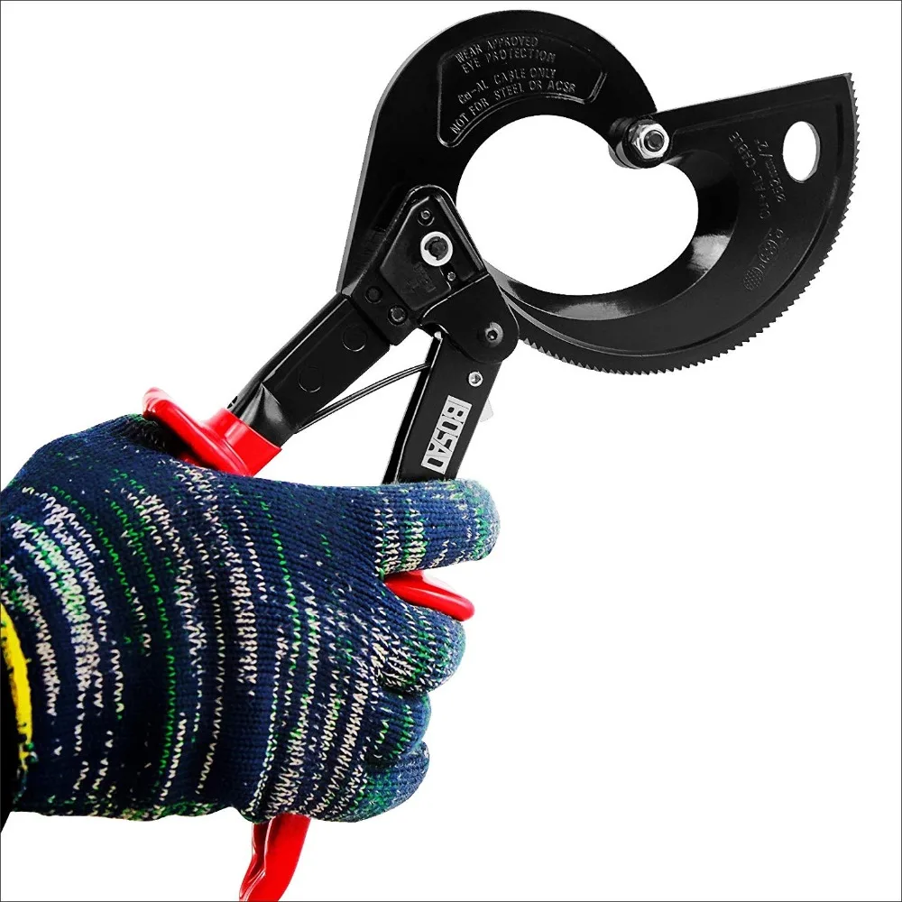 

Ratchet Cable Wire Cutter up to 400mm2 Heavy Duty Aluminum Copper Ratcheting Wire Cutting Hand Tool
