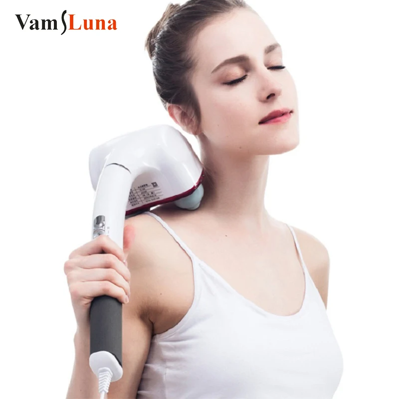 

Dual-Node Percussion Double Head Electric Action Handheld Massager for Deep Tissue Muscle Kneading Glow Healthy Vitality