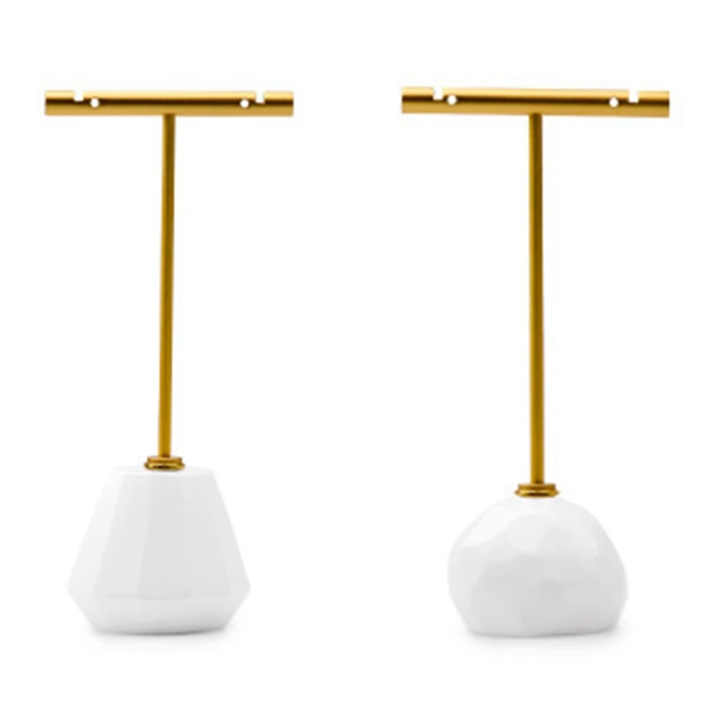 

Подставка полимерная FANXI для демонстрации ювелирных изделий, 2 шт., витрина с металлической подставкой для хранения ювелирных изделий, типа B...