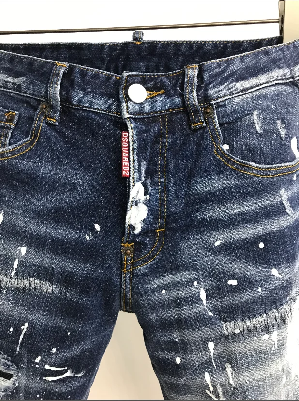 Authentic Dsquared2-Classic painting process, designer men's and women's clothing, slim fit 9816