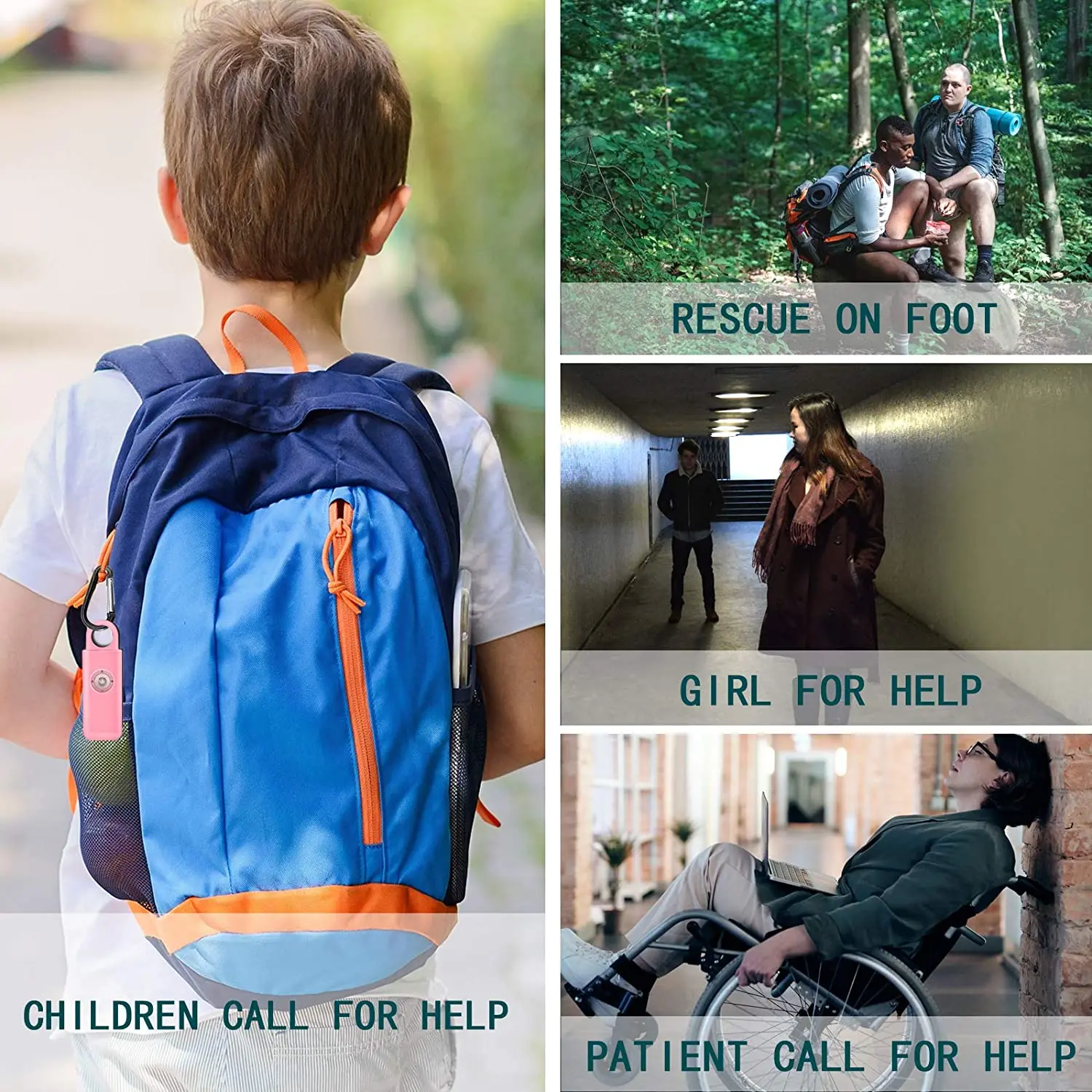 

The Original Self Defense Siren-Portable Safety Alarm for Women W/SOS LED Light & Carabiner Helps Elders & Kids Emergency Call