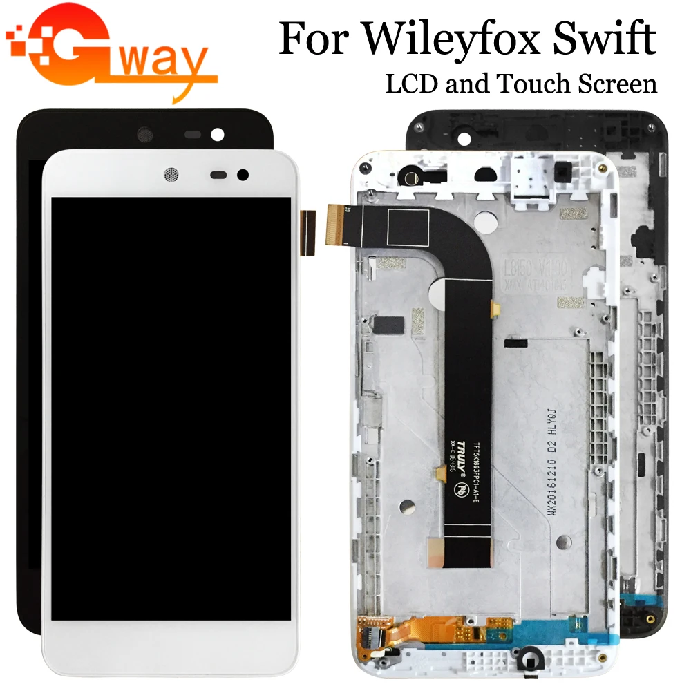 5 0 дюйма для Wileyfox Swift ЖК дисплей + сенсорный экран в сборе рамка мобильного