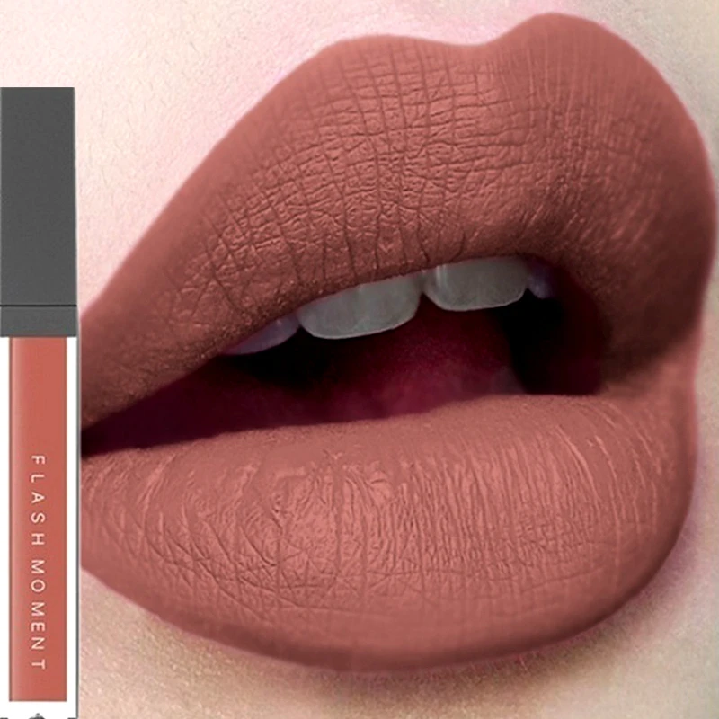 Макияж губ Матовая жидкая губная помада легко носить макияж длительный