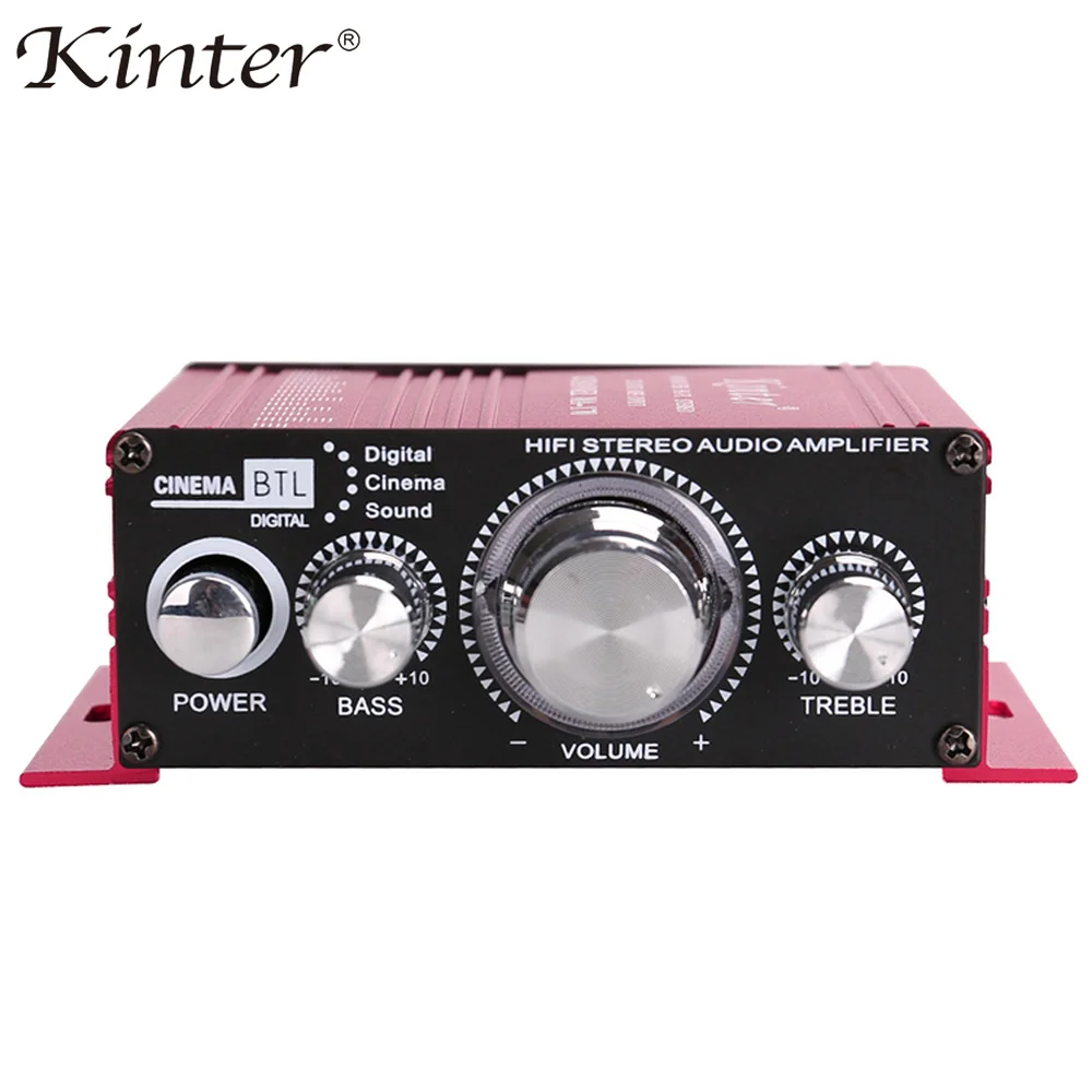 Kinter Hi Fi Мощность автомобильный усилитель аудио стерео музыкальный приемник