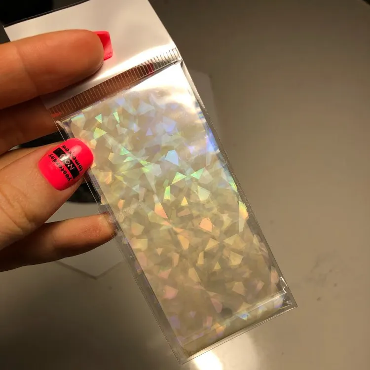 10 шт. Голографическая фольга для ногтей 50 см | Красота и здоровье