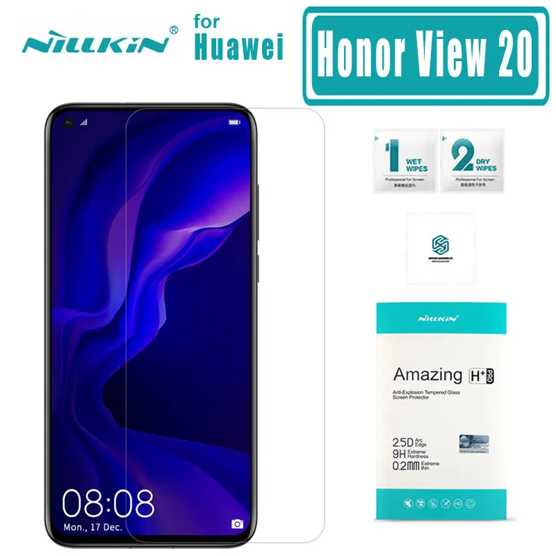 Для huawei Honor вид 20 закаленное стекло Nillkin с уровнем твердости 9H+ Pro 2.5D Экран протектор ультра-тонкая Обложка для huawei Honor вид 20 Стекло