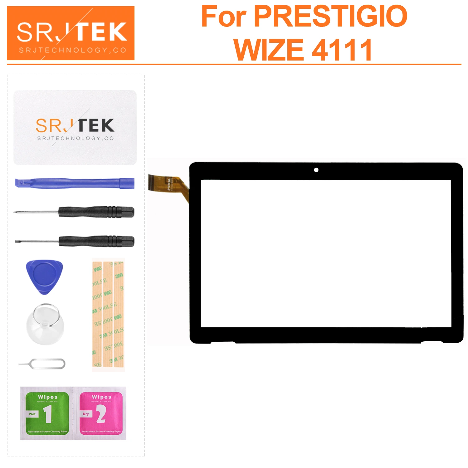 

For PRESTIGIO WIZE 4111 Tablet PC External Capacitive Touch Screen Digitizer Assembly Replacement Outer Glass Sensor Panel Touch