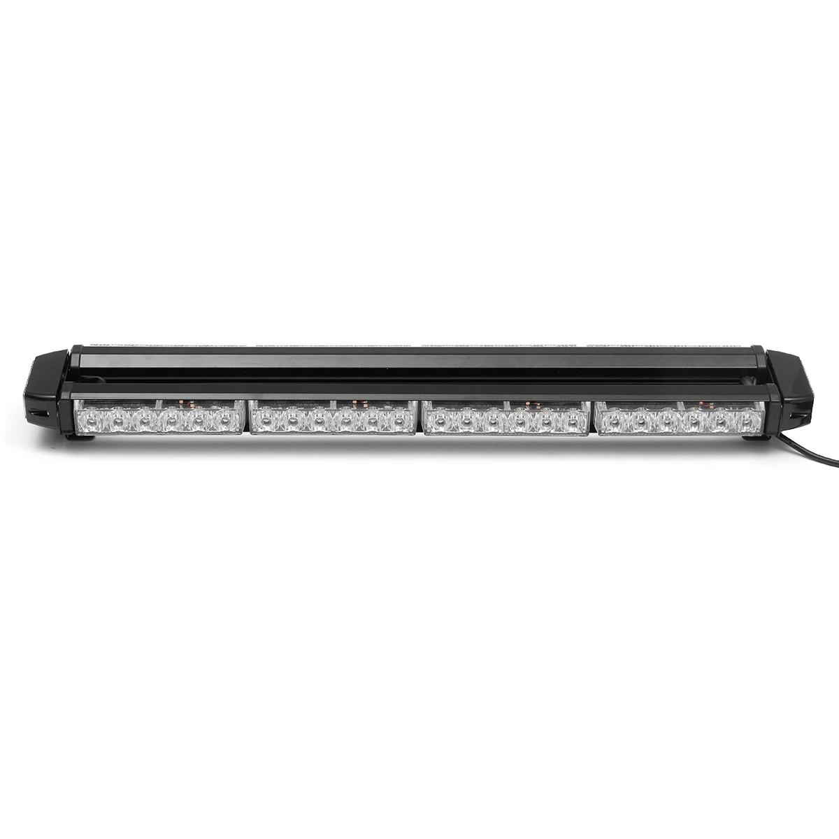 

26 Inch 162W LED Car Truck Police Emergency Warning Light Bar Double Side Flash Strobe Lamps 12V Yellow+White Offroad Work Light