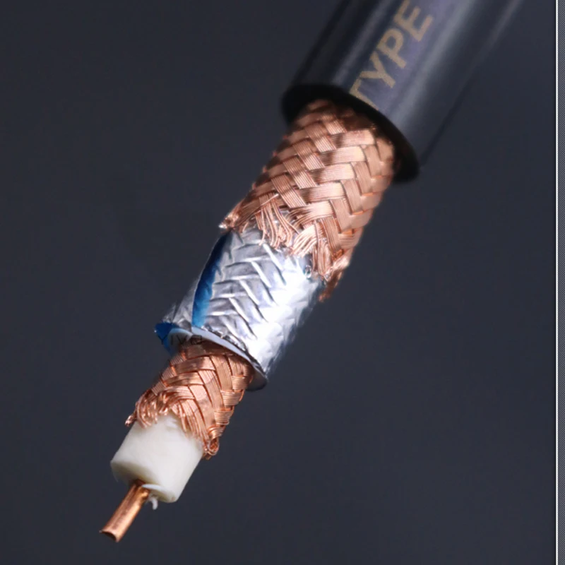 Hi end Fi прозрачные из бескислородной меди OCC медной проволоки 1 ядро экраном RCA XLR