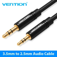 vention aux cable 2 5mm to 3 5mm audio cable jack 3 5 to 2 5 male aux cable for car smartphone speaker headphone moible phone