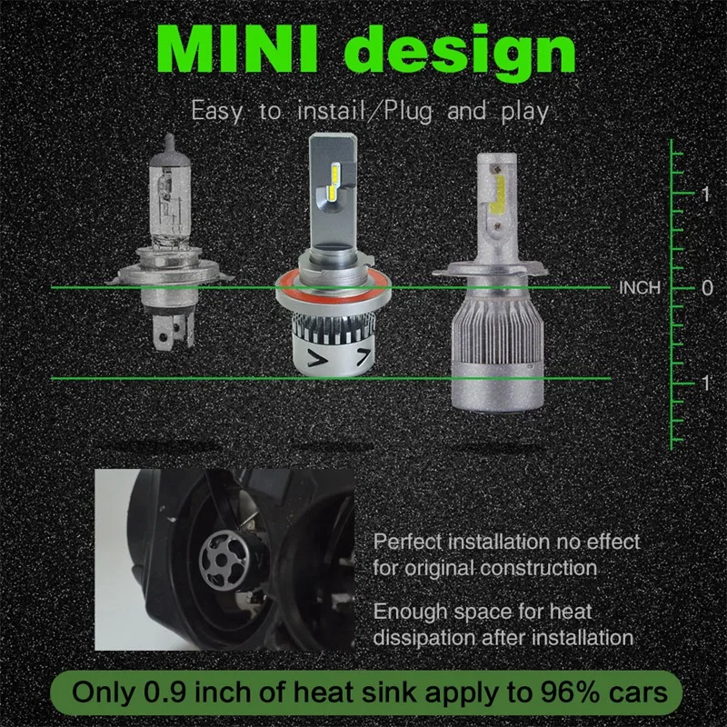 Новые продукты нового поколения автомобильные лампочки Led H1 H3 H8 H9 H4 H7 H11 9012 880 881 9008