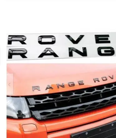 Подходит для RANGE ROVER глянцевая черная надпись капот багажника табличка с эмблемой Фирменная пластинка - Цвет: GLOSS BLACK