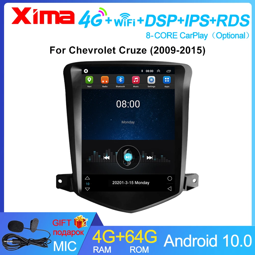 Автомагнитола XIMA Android10 мультимедийный Видеоплейер 2DIN с Wi-Fi Dsp DVD-плеером для Chevrolet