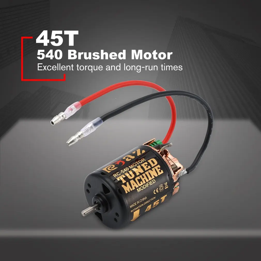 Щеточный двигатель RC 540 35T 45T 55T с контроллером скорости 320 водонепроницаемый ESC для