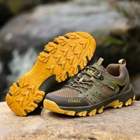brand mens hiking shoes breathable mesh outdoor mountain climbing trekking shoes men anti wear non slip hiking sneakers for men