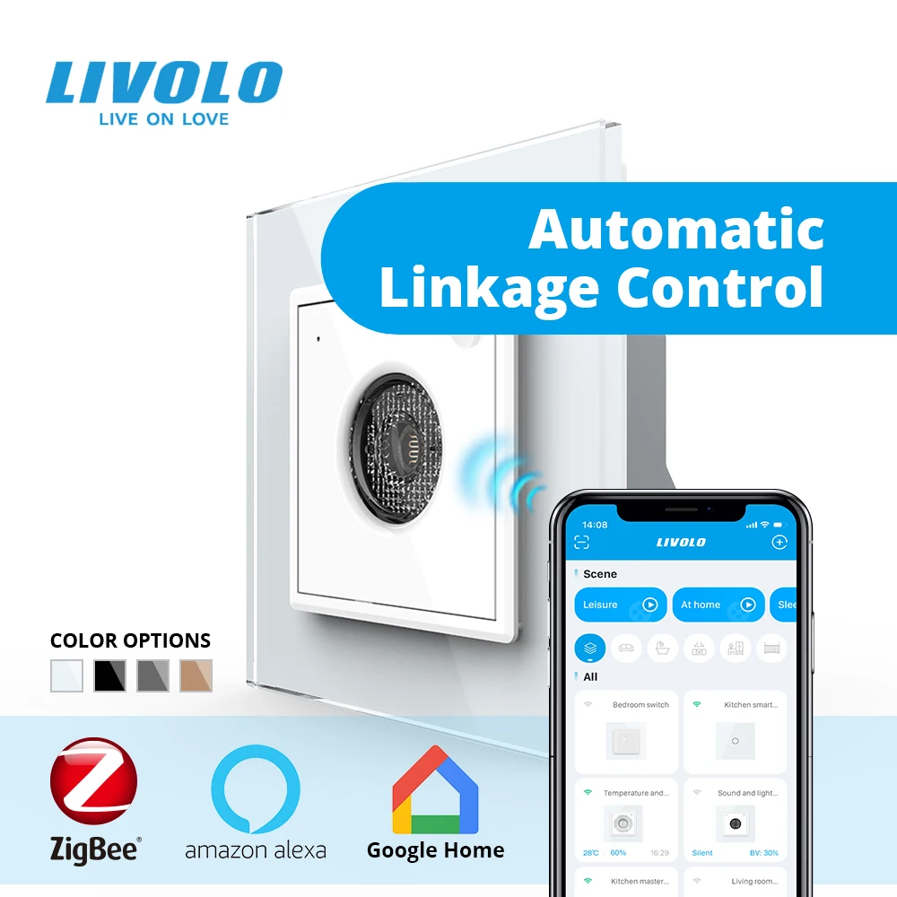 Новый датчик звука и светильник ности LIVOLO по стандарту ЕС индукция света