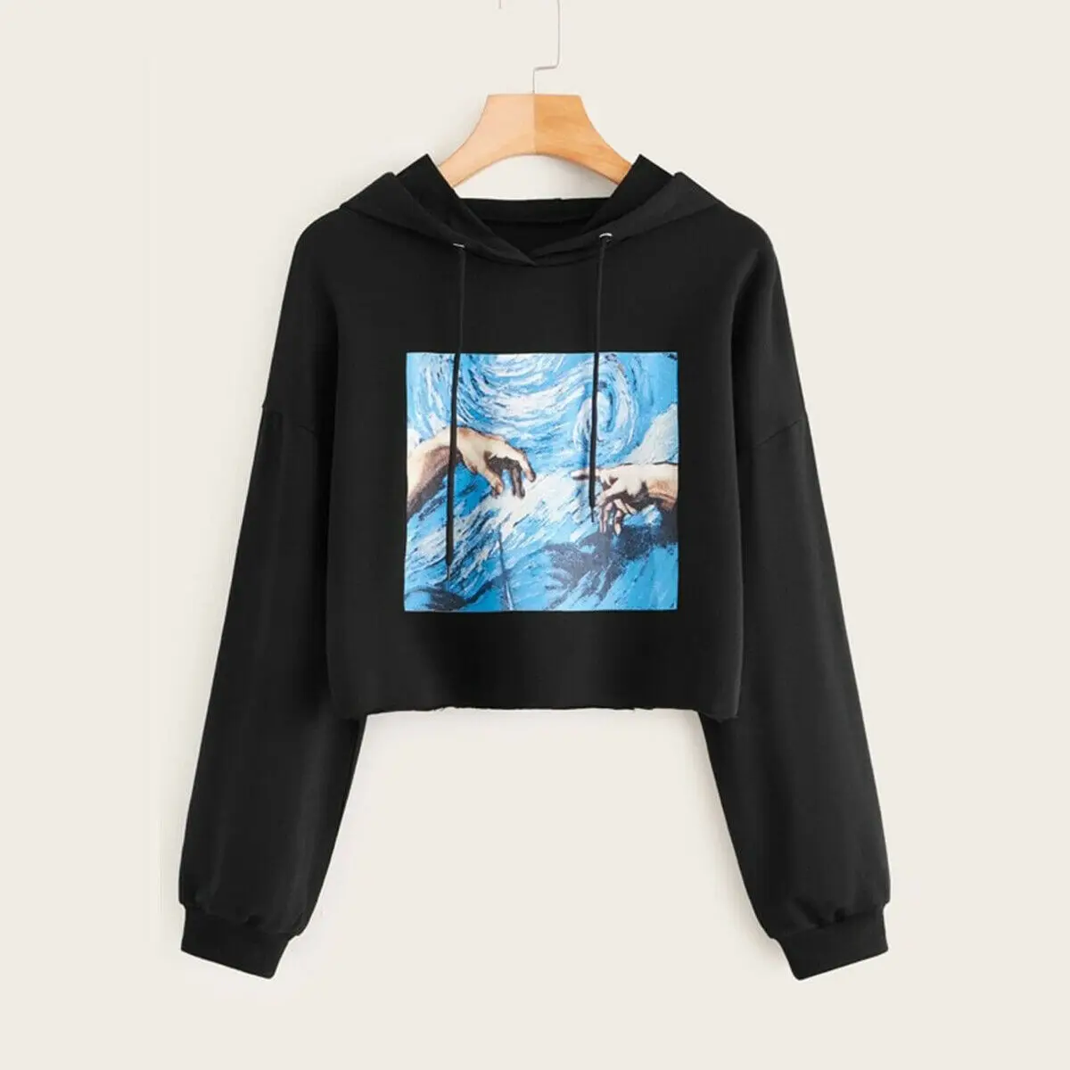 Harajuku модная Женская толстовка с графическим принтом пуловер джемпер