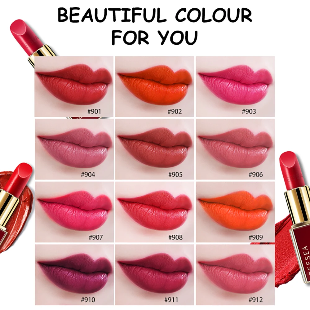 помада Матовая бархатная ZEESEA 12 цветов водостойкая Профессиональная косметика