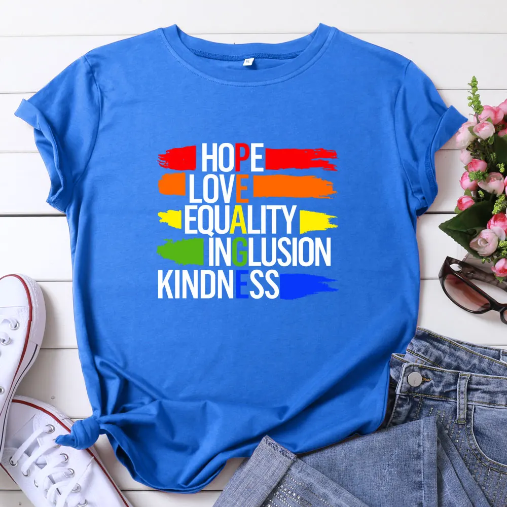 

2021 Summer T-shirt Oversized Women's T-shirt S-5XL Letter Print Shirt Pattern O-neck Short-sleeved T-shirt Cotton Women Top Tee