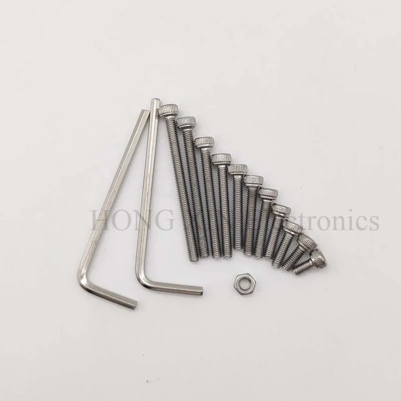 440 шт. шестигранные болты M3 (3 мм) 304 A2 из нержавеющей стали|head cap screw|allen boltbolts hex |