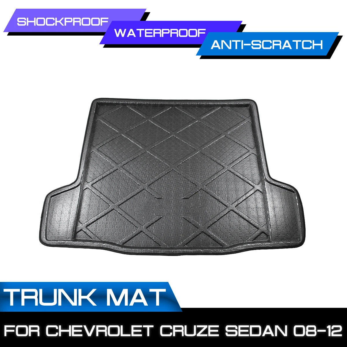 

Коврик для багажника автомобиля, водонепроницаемые напольные коврики, коврик для защиты от грязи, поднос для груза для Chevrolet CRUZE Sedan 2008 2009 ...