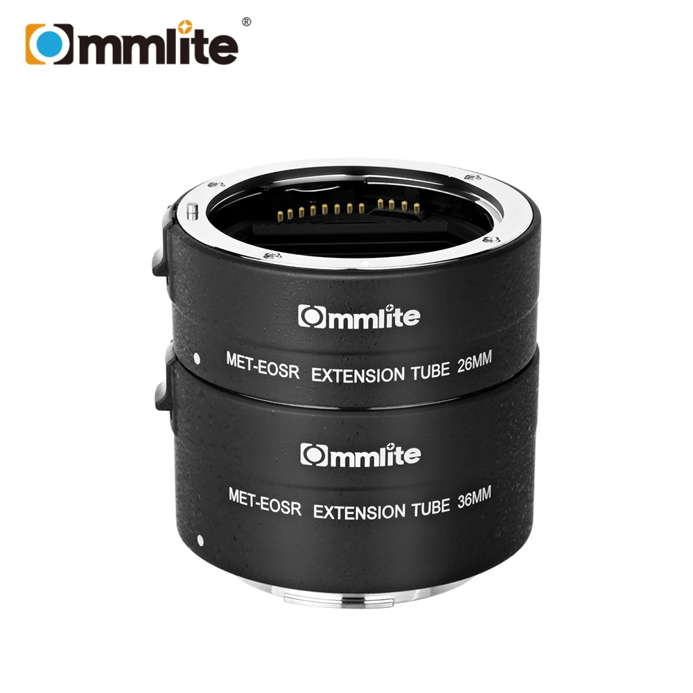 

Commlite CM-MET-EOS R Автоматическая макро удлинительная трубка, совместимая с камерами и объективами Canon EOS R