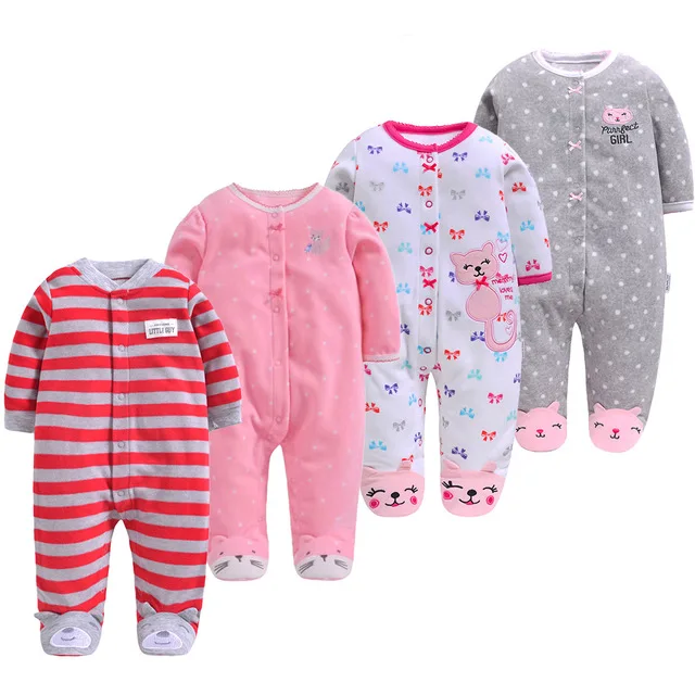 Детский комбинезон с рисунком кошки для маленьких мальчиков и девочек Сезон