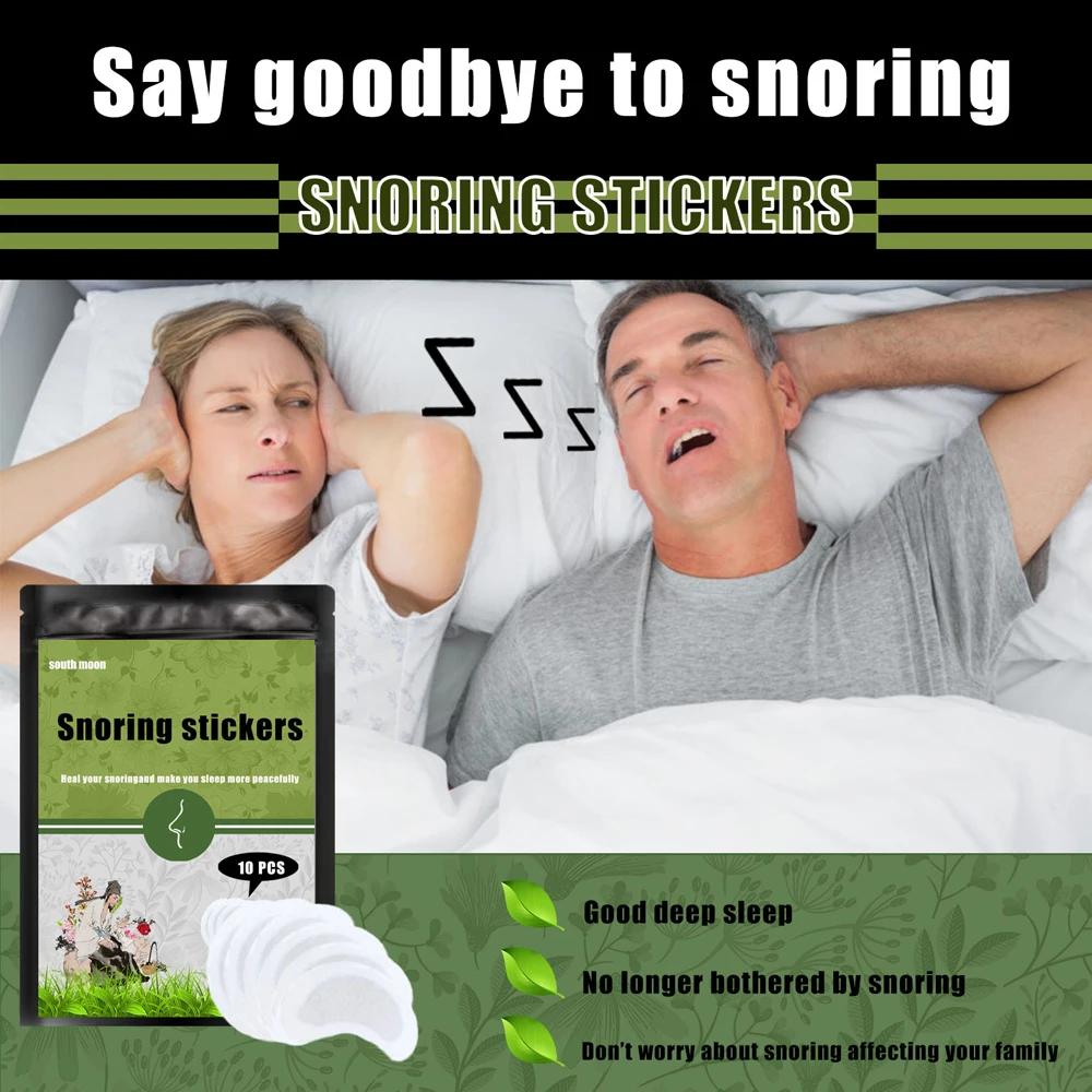 

10 Counts Anti Snoring Patch Herbal Treatment Snore Stopper Stick to Your Throat Comfortable Sleeping Aid for Men Women XR-Hot