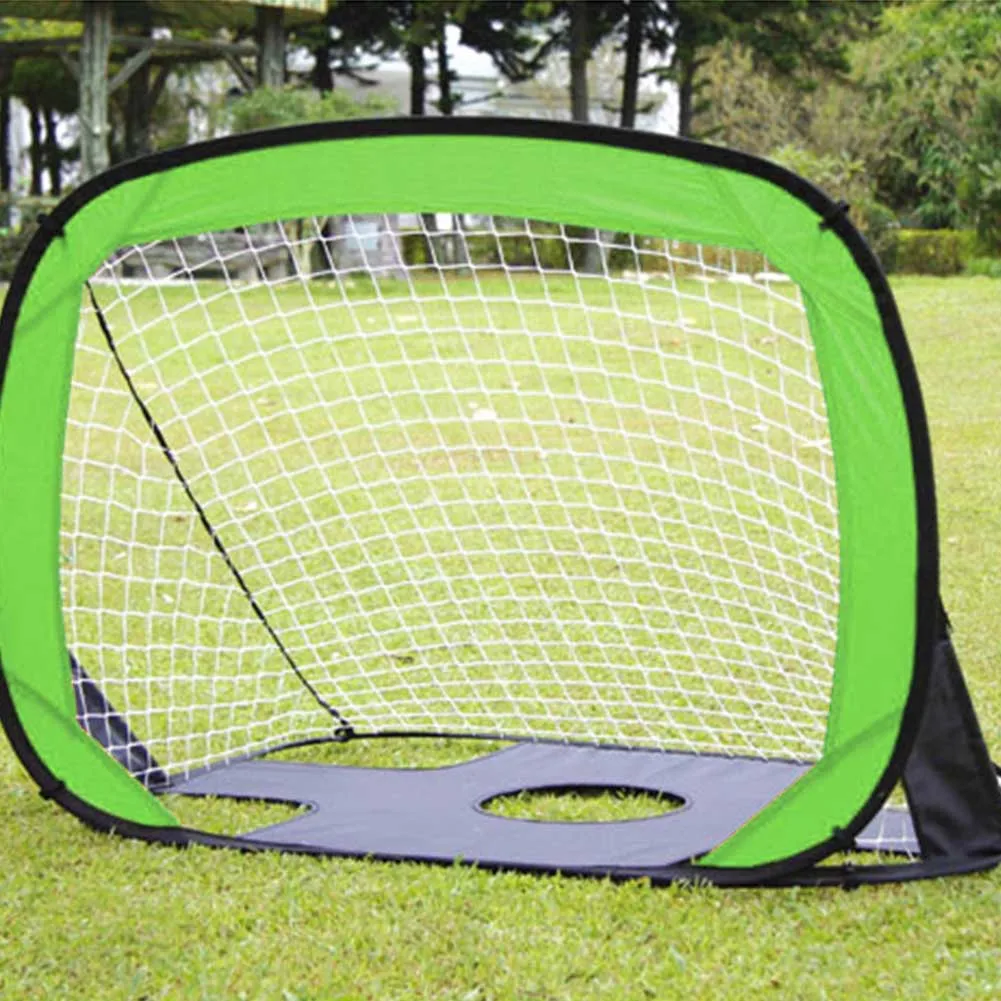 

Foldable Football Goal Gate Net Kid Training Target With Pegs And Fiber Glass Rods Football Training Practice Accessories