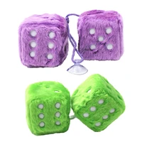 dice ornament washable mirrors pendant comfortable car hanging ornament fashion dice car hanging for wall