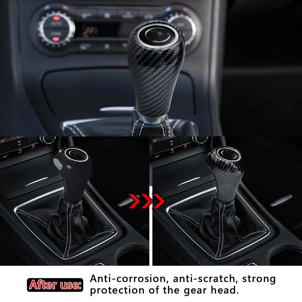 

Car Gear Knob Shift Knob Carbon Fiber Decoration Cover For Mercedes A C E G GLK CLS Class W205 W210 W214 W169 W203 W204 W211