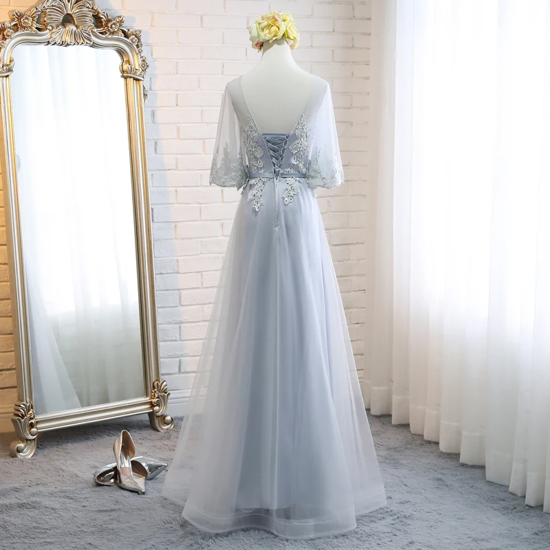 

Sexy Plus Size Bridesmaid Dresses 2021 New Short Gray Summer Dress For Wedding Party Long Prom Floor Length Gown Robe De Mariee