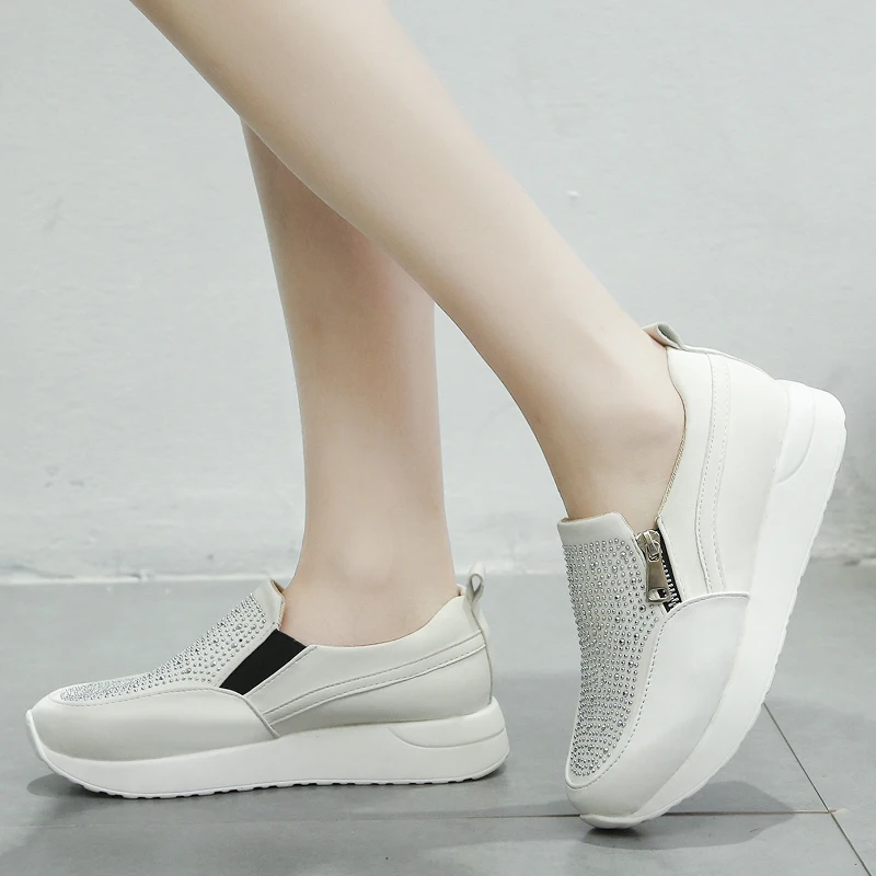 Кроссовки WDHKUN 2020 женская обувь высокие черные белые розовые женские кроссовки